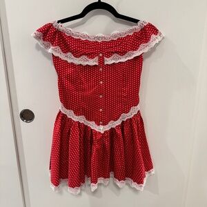 Frankies Bikini Charli Mini Dress Scarlet Dot Size M